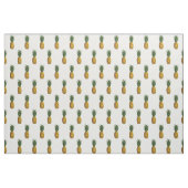 Tropisches Ananas-Muster weiß Stoff (Yard (91,4 cm))