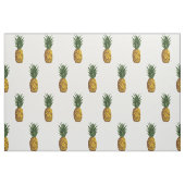 Tropisches Ananas-Muster weiß Stoff (Fat Quarter (45,7 x 55,9 cm))
