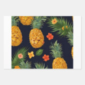 Tropisches Ananas nahtloses Muster Geschenkpapier Set (Vorderseite 3)