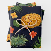 Tropisches Ananas nahtloses Muster Geschenkpapier Set (Beispiel)