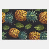 Tropisches Ananas nahtloses Muster Geschenkpapier Set (Vorderseite)