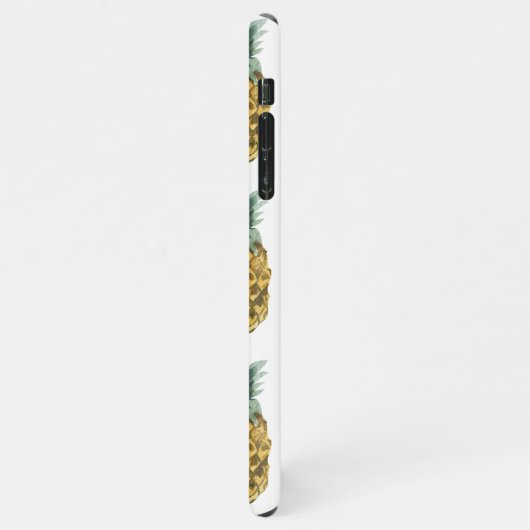 Tropisches Ananas nahtloses Muster iPhone Hülle (Linke Seite)