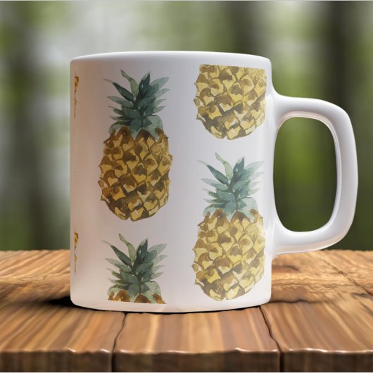 Tropisches Ananas nahtloses Muster Kaffeetasse