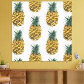 Tropisches Ananas nahtloses Muster Leinwanddruck (Insitu (Wohnzimmer))