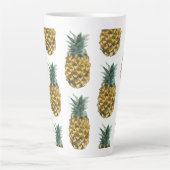 Tropisches Ananas nahtloses Muster Milchtasse (Vorderseite)