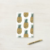 Tropisches Ananas nahtloses Muster Post-it Klebezettel (Auf Schreibtisch)