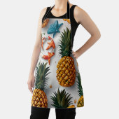 Tropisches Ananas nahtloses Muster Schürze (InSitu)