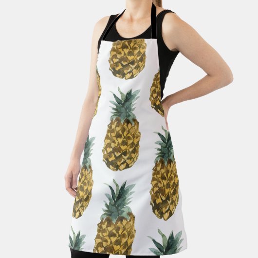 Tropisches Ananas nahtloses Muster Schürze (InSitu)