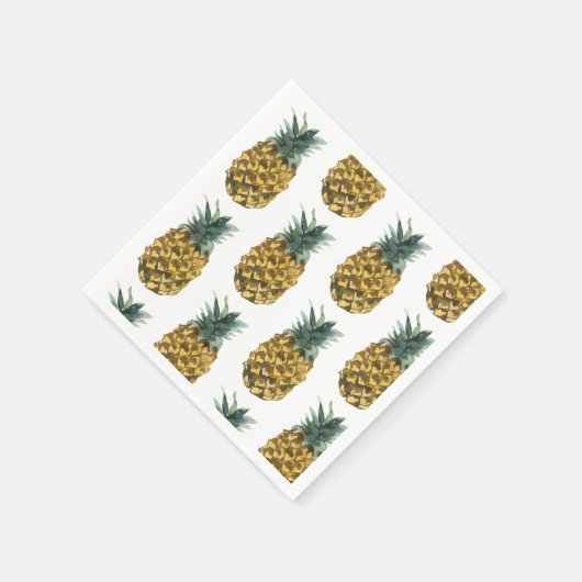 Tropisches Ananas nahtloses Muster Serviette (Ecke)