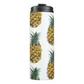 Tropisches Ananas nahtloses Muster Thermosbecher (Vorderseite)