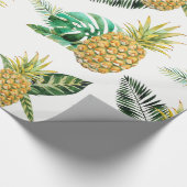 Tropisches Ananas-Packpapier Geschenkpapier (Ecke)