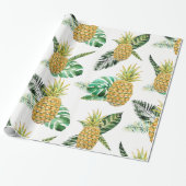 Tropisches Ananas-Packpapier Geschenkpapier (Ungerollt)
