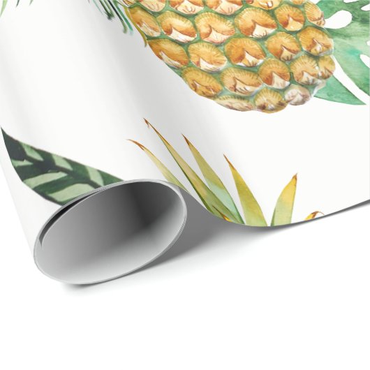 Tropisches Ananas-Packpapier Geschenkpapier (Rolleneckpunkt)