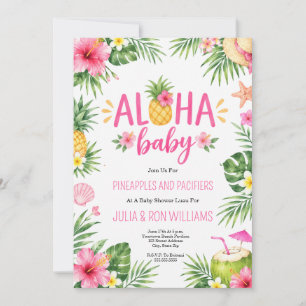 Tropisches Ananas-Paradies Baby Shower Einladung