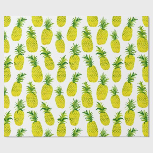 Tropisches Ananas-Party-Packpapier Geschenkpapier (Flach)