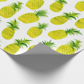 Tropisches Ananas-Party-Packpapier Geschenkpapier (Ecke)