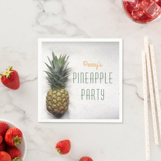Tropisches Ananas-Party-Papier Napkins Serviette (Beispiel)