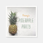 Tropisches Ananas-Party-Papier Napkins Serviette (Vorderseite)