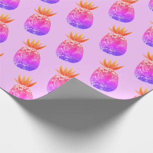 Tropisches Ananas-Partylavendel-Verpackungspapier Geschenkpapier