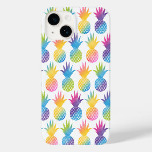 Tropisches Ananas-Regenbogen-Wasserfarbmuster Case-Mate iPhone 14 Hülle