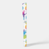 Tropisches Ananas-Regenbogen-Wasserfarbmuster Case-Mate iPhone Hülle (Rückseite / Links)