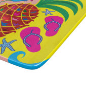 Tropisches Ananas-Sommer Schneidebrett (Ecke)