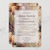 Tropisches Ananas Sparkone Brautparty Einladung (Vorne/Hinten)