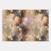 Tropisches Ananas Sparkone Brautparty Geschenkpapier Set (Vorderseite)
