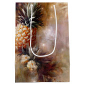 Tropisches Ananas Sparkone Brautparty Mittlere Geschenktüte (Rückseite)