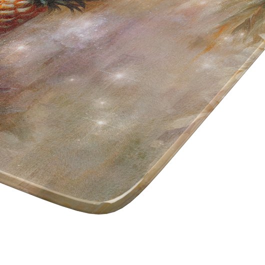 Tropisches Ananas Sparkone Brautparty Schneidebrett (Ecke)