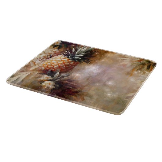 Tropisches Ananas Sparkone Brautparty Schneidebrett (Ecke)