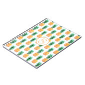 Tropisches Ananas Spiral Foto Notebook Notizblock (Linke Seite)