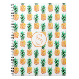 Tropisches Ananas Spiral Foto Notebook Notizblock