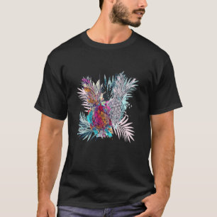 Tropisches Ananas Wasserfarbwerk T-Shirt