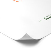 Tropisches Ananasstrand Pachy Grünes Hochzeitszeic Poster (Ecke)