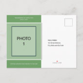 Tropisches Ankündigung Datum freihalten Foto Postk (Rückseite)