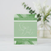 Tropisches Ankündigung Datum freihalten Foto Postk (Stehend Vorderseite)