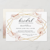 Tropisches Anthuriums Brautparty Einladung (Vorne/Hinten)