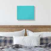 Tropisches Aqua / Türkisfarben SW 6767 Leinwanddruck (Insitu (Schlafzimmer))