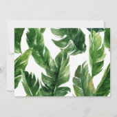 Tropisches Aquarell-Blumen-Save-the-Date Save The Date (Rückseite)