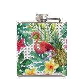 Tropisches Aquarell Flachmann (Rückseite)