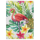 Tropisches Aquarell Klemmbrett (Rückseite)