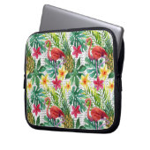 Tropisches Aquarell Laptopschutzhülle (Vorderseite Links)