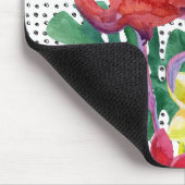 Tropisches Aquarell Mousepad (Ecke)