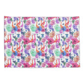 Tropisches Aquarell-Muster Kissenbezug (Rückseite-Rechts)