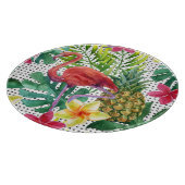 Tropisches Aquarell Schneidebrett (Ecke)