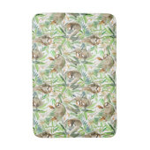 Tropisches Aquarell-Trägheits-Muster Badematte (Vorderseite Vertikal)