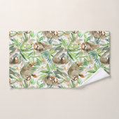 Tropisches Aquarell-Trägheits-Muster Badhandtuch Set (Handtuch)