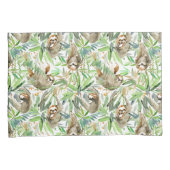 Tropisches Aquarell-Trägheits-Muster Kissenbezug (Vorderseite-Rechts)