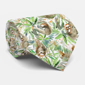 Tropisches Aquarell-Trägheits-Muster Krawatte (Gerollt)